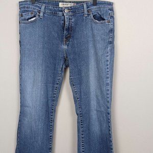 Levis Strauss & Co Woman's Low Rise Boot Cut Blue Jeans Size 14 Short